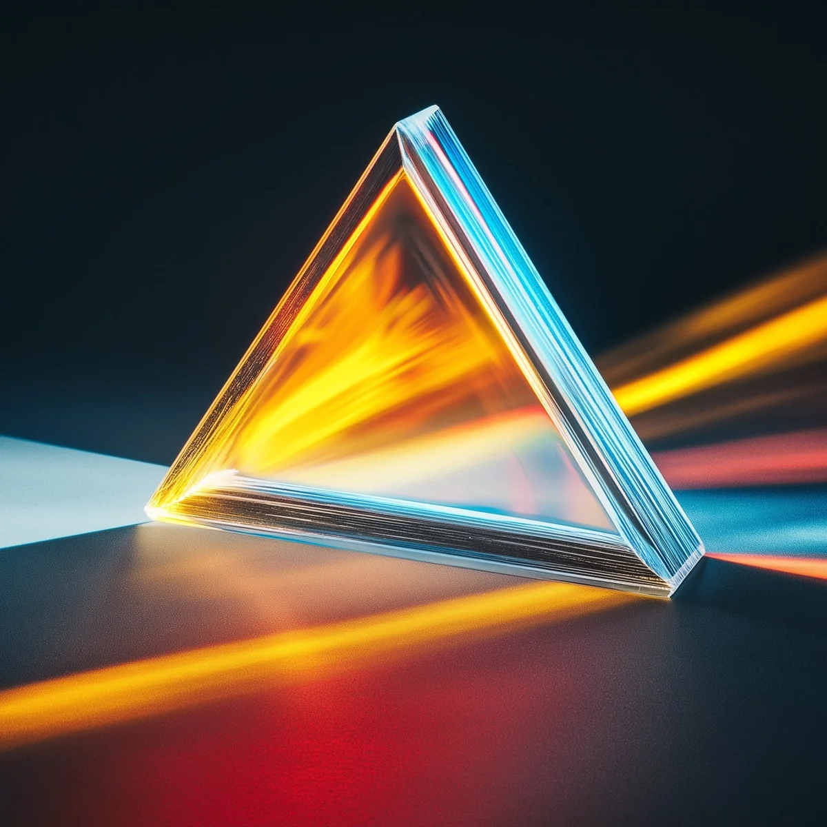 Prisma che scompone la luce — innovazione Dativia
